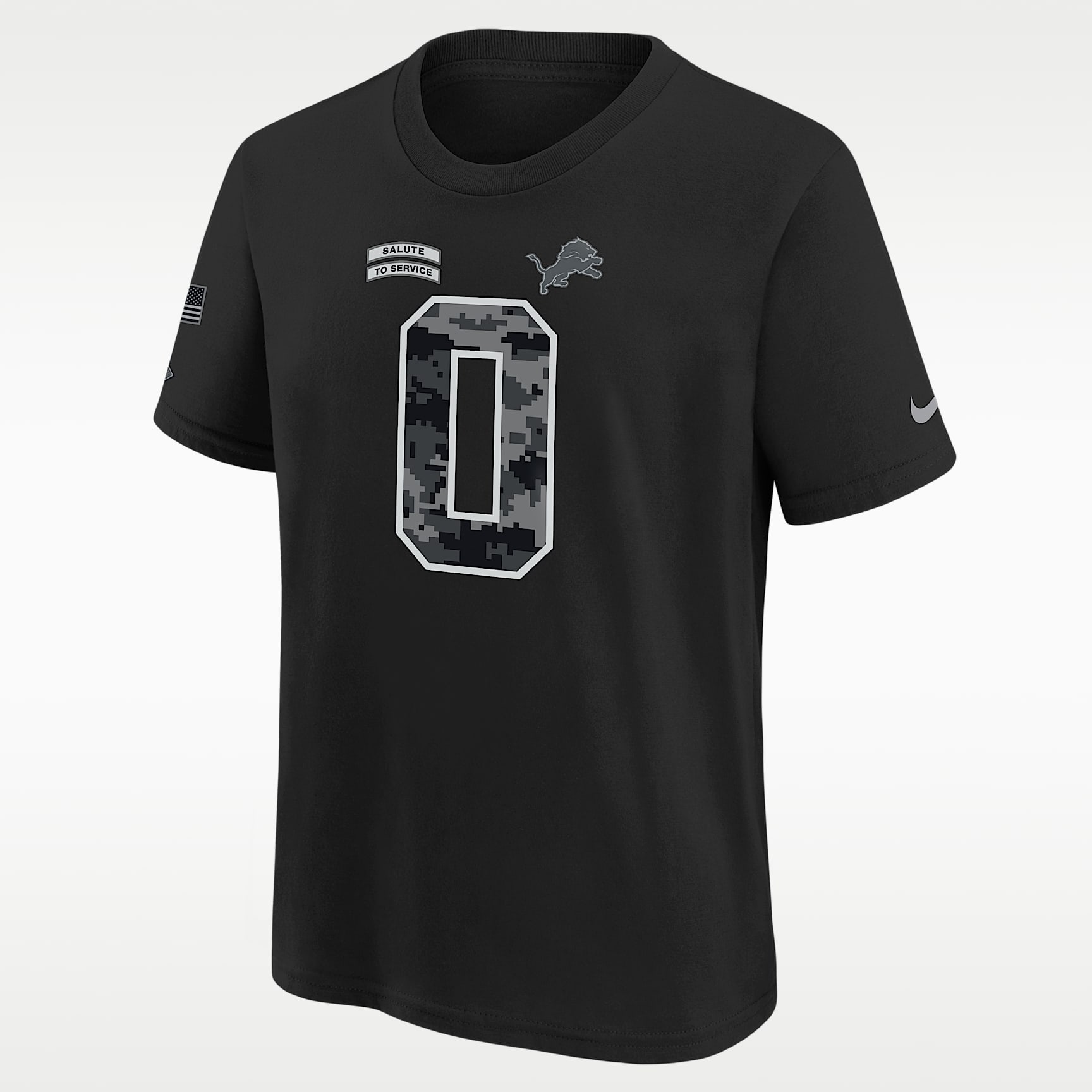 Jahmyr Gibbs Detroit Lions Salute to Service Big Kids' Nike NFL T